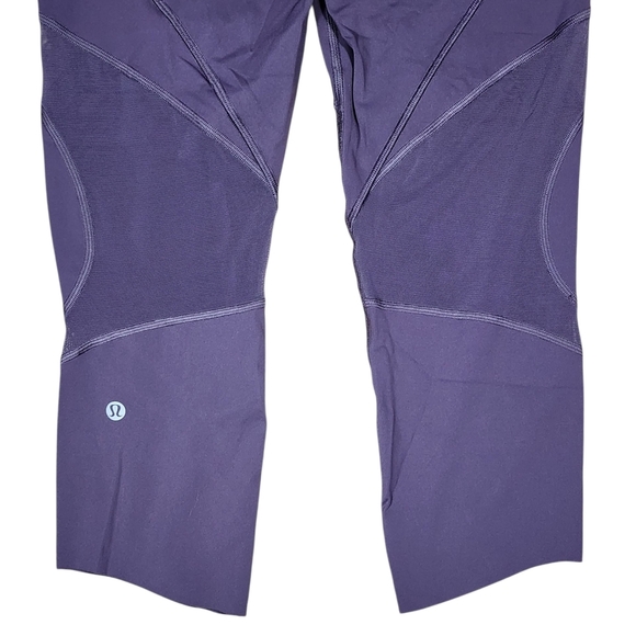 Lululemon On Pace 21" Cropped Legging Size 8 Purple - Picture 6 of 11